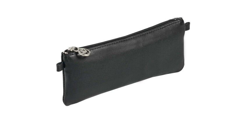Quo Vadis - Trousse - Plate - Merinos - 20,5x7 cm Cuir pleine fleur de porc - 1 compartiment(s) - par 12