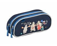 Quo Vadis - Trousse scolaire - Rectangle - Animascot - Assortiment - Toile (polyester) - 2 compartiment(s)