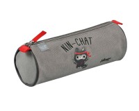 Quo Vadis - Trousse scolaire - Ronde - Shaman - Ninchat - 23x8x8 cm Toile (polyester) - 1 compartiment(s)