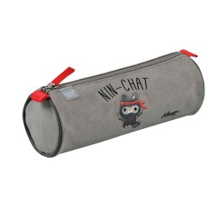 Quo Vadis - Trousse scolaire - Ronde - Shaman - Ninchat - 23x8x8 cm Toile (polyester) - 1 compartiment(s)