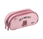 Quo Vadis - Trousse scolaire - Rectangle - Shaman - Marre - Toile (polyester) - 2 compartiment(s)