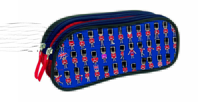 Quo Vadis - Trousse scolaire - Rectangle - Cities - Soldier - Toile (polyester) - 2 compartiment(s)