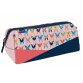 Quo Vadis - Trousse scolaire - Triangle - Butterfly - 23x8x8 cm - Toile (polyester) - 1 compartiment(s) -  par 8