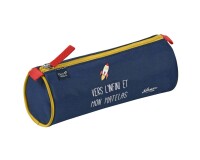 Quo Vadis - Trousse scolaire - Ronde - Shaman - 23x8x8 cm - Toile (polyester) - 1 compartiment(s) -  par 8