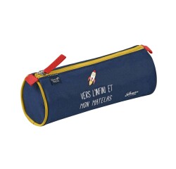 Quo Vadis - Trousse scolaire - Ronde - Shaman - 23x8x8 cm - Toile (polyester) - 1 compartiment(s) -  par 8