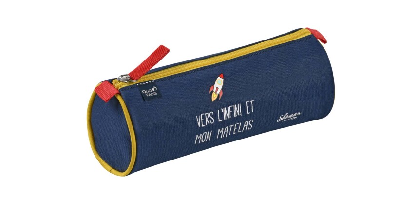 Quo Vadis - Trousse scolaire - Ronde - Shaman - 23x8x8 cm - Toile (polyester) - 1 compartiment(s) -  par 8