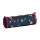Quo Vadis - Trousse scolaire - Ronde - Cosmos - 23x8x8 cm - Toile (polyester) - 1 compartiment(s) -  par 8