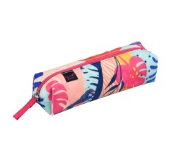 Quo Vadis - Trousse scolaire - Rectangle - Jungle spirit - 19x4,7x4,7 cm - Toile (polyester) - 1 compartiment(s) -  par 8