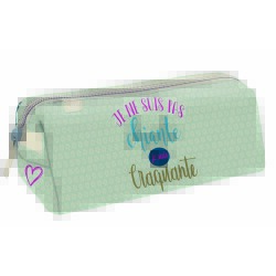 Quo Vadis - Trousse scolaire - Triangle - Words - 23x8x8 cm - Toile (polyester) - 1 compartiment(s) -  par 8