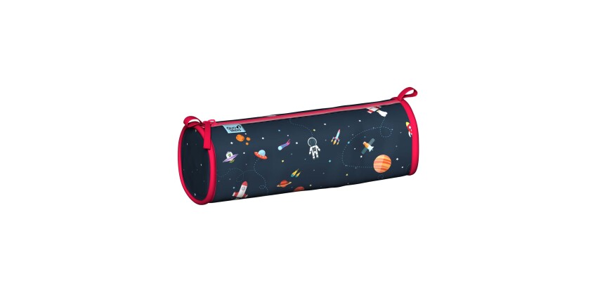 Quo Vadis - Trousse scolaire - Ronde - Cosmos - Espace - 23x8x8 cm Toile (polyester) - 1 compartiment(s)