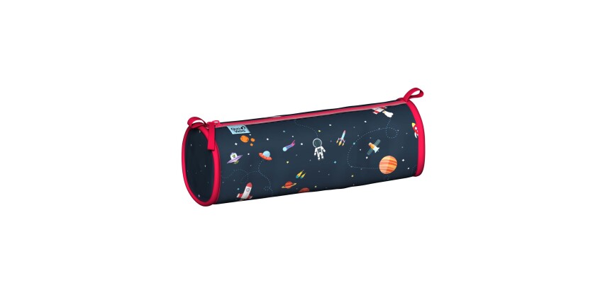 Quo Vadis - Trousse scolaire - Ronde - Cosmos - Espace - 23x8x8 cm Toile (polyester) - 1 compartiment(s)