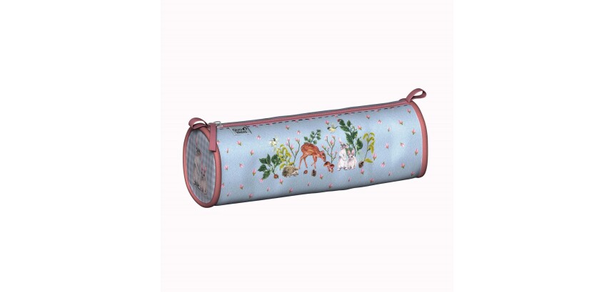 Quo Vadis - Trousse scolaire - Ronde - Animascot - Forêt - 23x8x8 cm Toile (polyester) - 1 compartiment(s)