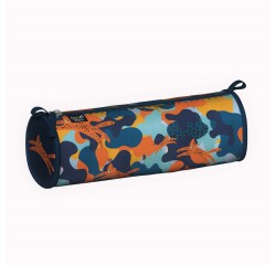 Quo Vadis - Trousse scolaire - Ronde - Animascot - Jungle - 23x8x8 cm Toile (polyester) - 1 compartiment(s)