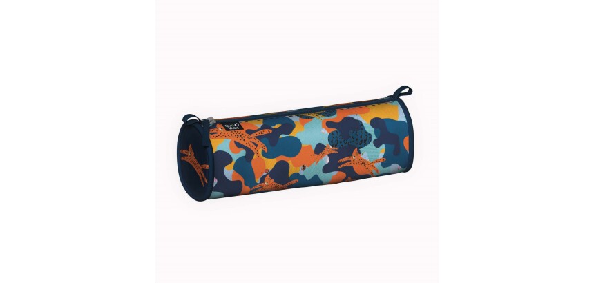 Quo Vadis - Trousse scolaire - Ronde - Animascot - Jungle - 23x8x8 cm Toile (polyester) - 1 compartiment(s)