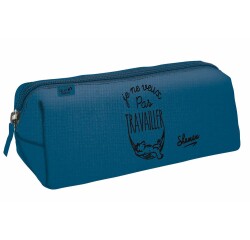 Quo Vadis - Trousse scolaire - Triangle - Shaman - TRAVAILLER - 23x8x8 cm Toile (polyester) - 1 compartiment(s)