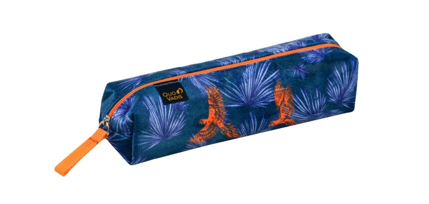 Quo Vadis - Trousse scolaire - Rectangle - Jungle spirit - Ara - 19x4,7x4,7 cm Toile (polyester) - 1 compartiment(s)