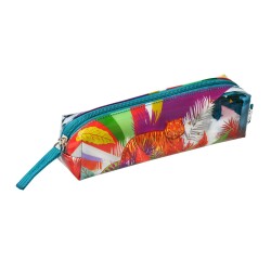 Quo Vadis - Trousse scolaire - Rectangle - Jungle spirit - Arc en ciel - 19x4,7x4,7 cm Toile (polyester) - 1 compartiment(s)