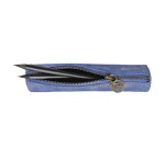 Quo Vadis - Trousse - Ronde - Julo - 17x3,5 cm Cuir de vachette suédé - 1 compartiment(s)