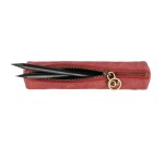 Quo Vadis - Trousse - Ronde - Julo - 17x3,5 cm Cuir de vachette suédé - 1 compartiment(s)