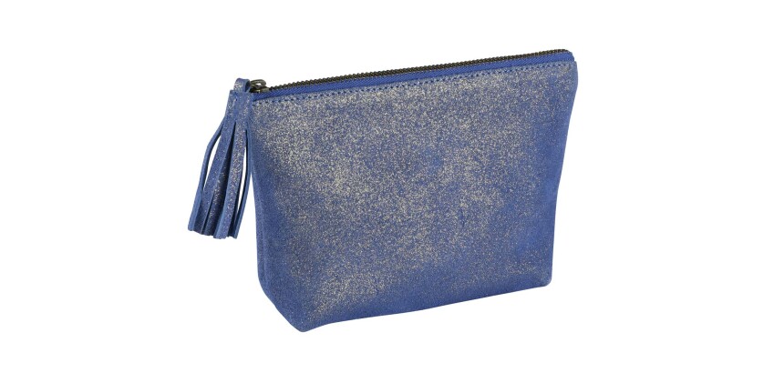Quo Vadis - Trousse - Rectangle - Julo - 18x15 cm Cuir de vachette suédé - 1 compartiment(s)