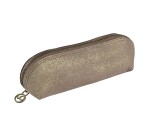 Quo Vadis - Trousse - Triangle - Julo - 21x6,5x6,5 cm Cuir de vachette suédé - 1 compartiment(s)