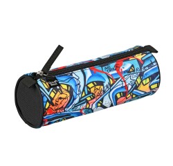 Quo Vadis - Trousse scolaire - Ronde - Graffiti - Skate - 23x8x8 cm Toile (polyester) - 1 compartiment(s)