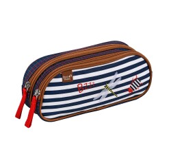 Quo Vadis - Trousse scolaire - Rectangle - Animascot - Petite bête - Toile (polyester) - 2 compartiment(s)
