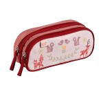 Quo Vadis - Trousse scolaire - Rectangle - Animascot - scandinavia - Toile (polyester) - 2 compartiment(s)