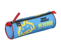Quo Vadis - Trousse scolaire - Ronde - Space invaders - Score - 23x8x8 cm Toile (polyester) - 1 compartiment(s)