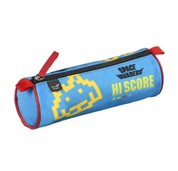 Quo Vadis - Trousse scolaire - Ronde - Space invaders - Score - 23x8x8 cm Toile (polyester) - 1 compartiment(s)