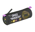 Quo Vadis - Trousse scolaire - Ronde - Space invaders - Warning - 23x8x8 cm Toile (polyester) - 1 compartiment(s)