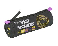 Quo Vadis - Trousse scolaire - Ronde - Space invaders - Warning - 23x8x8 cm Toile (polyester) - 1 compartiment(s)