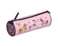 Quo Vadis - Trousse scolaire - Ronde - Louise & Arthur - carrousel - 23x8x8 cm Toile (polyester) - 1 compartiment(s)