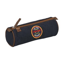 Quo Vadis - Trousse scolaire - Ronde - Louise & Arthur - petit explorateur - 23x8x8 cm Toile (polyester) - 1 compartiment(s)