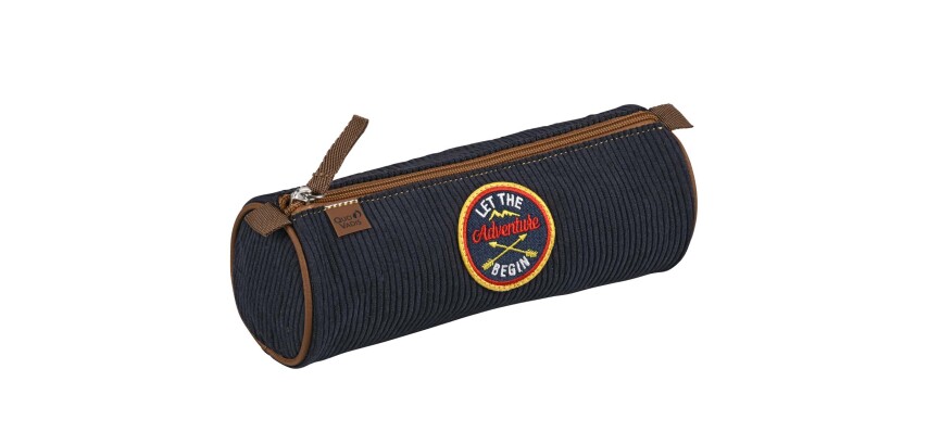 Quo Vadis - Trousse scolaire - Ronde - Louise & Arthur - petit explorateur - 23x8x8 cm Toile (polyester) - 1 compartiment(s)
