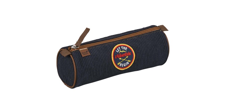 Quo Vadis - Trousse scolaire - Ronde - Louise & Arthur - petit explorateur - 23x8x8 cm Toile (polyester) - 1 compartiment(s)