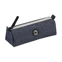 Quo Vadis - Trousse scolaire - Trapèze - Pure - 20,5x6x6,5 cm - Toile (polyester) - 1 compartiment(s) -  par 8