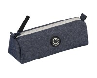 Quo Vadis - Trousse scolaire - Trapèze - Pure - Bleu - 20,5x6x6,5 cm Toile (polyester) - 1 compartiment(s)
