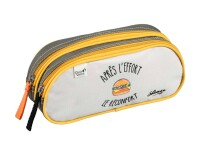 Quo Vadis - Trousse scolaire - Rectangle - Shaman - Reconfort - Toile (polyester) - 2 compartiment(s)