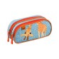 Quo Vadis - Trousse scolaire - Rectangle - Animascot - Toile (polyester) - 2 compartiment(s) -  par 8