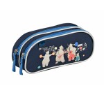 Quo Vadis - Trousse scolaire - Rectangle - Animascot - Toile (polyester) - 2 compartiment(s) -  par 8