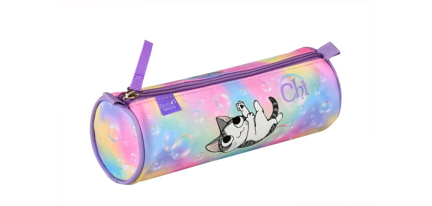 Quo Vadis - Trousse scolaire - Ronde - Chi - Bulle - 23x8x8 cm Toile (polyester) - 1 compartiment(s)