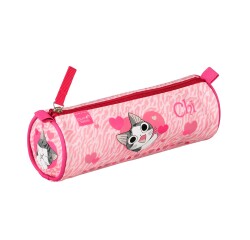 Quo Vadis - Trousse scolaire - Ronde - Chi - Tigre - 23x8x8 cm Toile (polyester) - 1 compartiment(s)