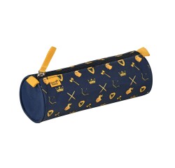Quo Vadis - Trousse scolaire - Ronde - Louise & Arthur - Chevalier - 23x8x8 cm Toile (polyester) - 1 compartiment(s)