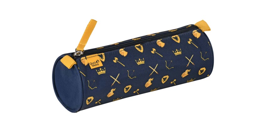 Quo Vadis - Trousse scolaire - Ronde - Louise & Arthur - Chevalier - 23x8x8 cm Toile (polyester) - 1 compartiment(s)