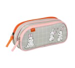 Quo Vadis - Trousse scolaire - Rectangle - Animascot - Lapin - Toile (polyester) - 2 compartiment(s)