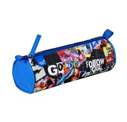 Quo Vadis - Trousse scolaire - Ronde - Graffiti - DREAMS - 23x8x8 cm Toile (polyester) - 1 compartiment(s)