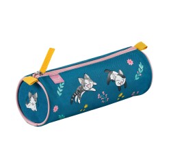 Quo Vadis - Trousse scolaire - Ronde - Chi - liberty - 23x8x8 cm Toile (polyester) - 1 compartiment(s)