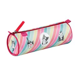 Quo Vadis - Trousse scolaire - Ronde - Chi - Arc en ciel - 23x8x8 cm Toile (polyester) - 1 compartiment(s)