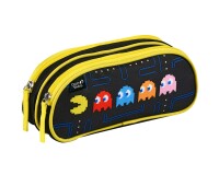 Quo Vadis - Trousse scolaire - Rectangle - Pac man - Ghost - Toile (polyester) - 2 compartiment(s)